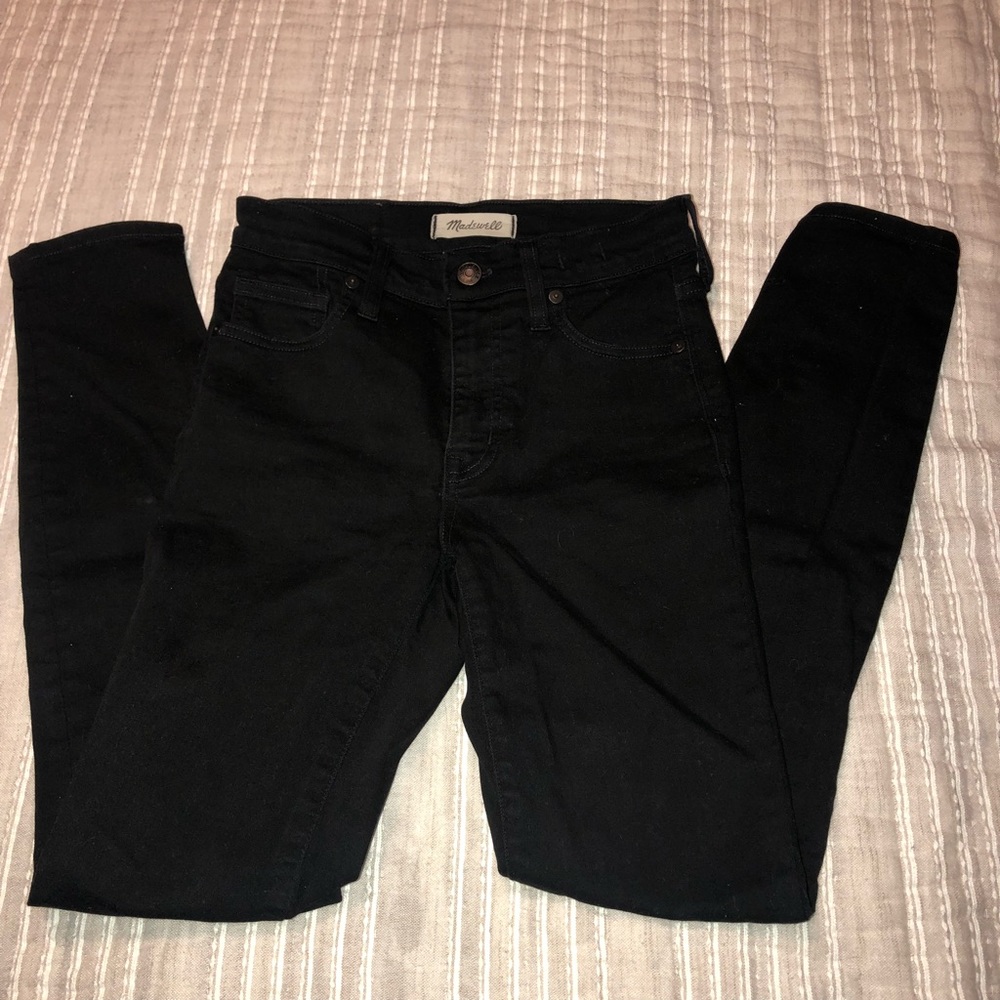 Madewell High-Rise Black Skinny Jeans